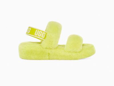 UGG Oh Yeah Womens Slides Green - AU 317FC